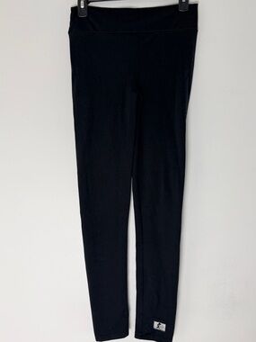 Celestial Bodiez Black Scrunch Leggings with Logo Patch size  M/L